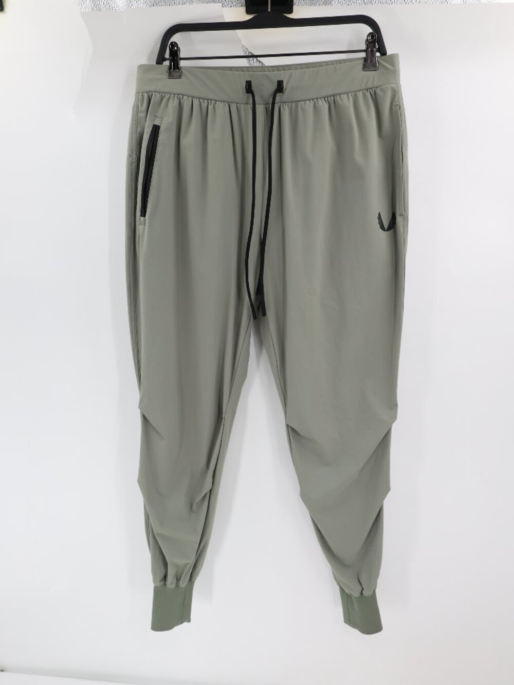 ASRV Pants Mens XL Tetra Lite High Rib Jogger Green Running Athletic Gym pockets